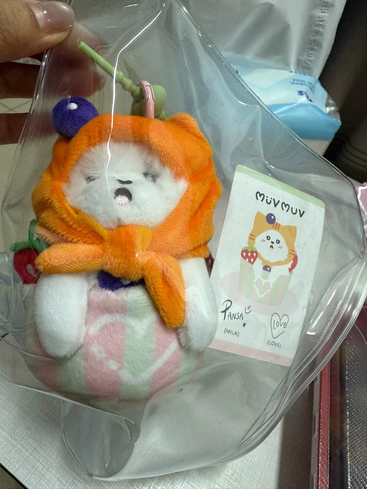 2025 New In Stock Thai Drama 23point5 MilkLove Fanday Muvmuv Keychain 11cm