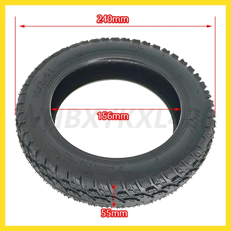 10 Inch Electric Scooter Tyre 10X2-6.1 Off-road Tubeless Tire 10*2-6.1 Tires for Xiaomi Mijia M365 Pro Pro2 1S Lite Parts