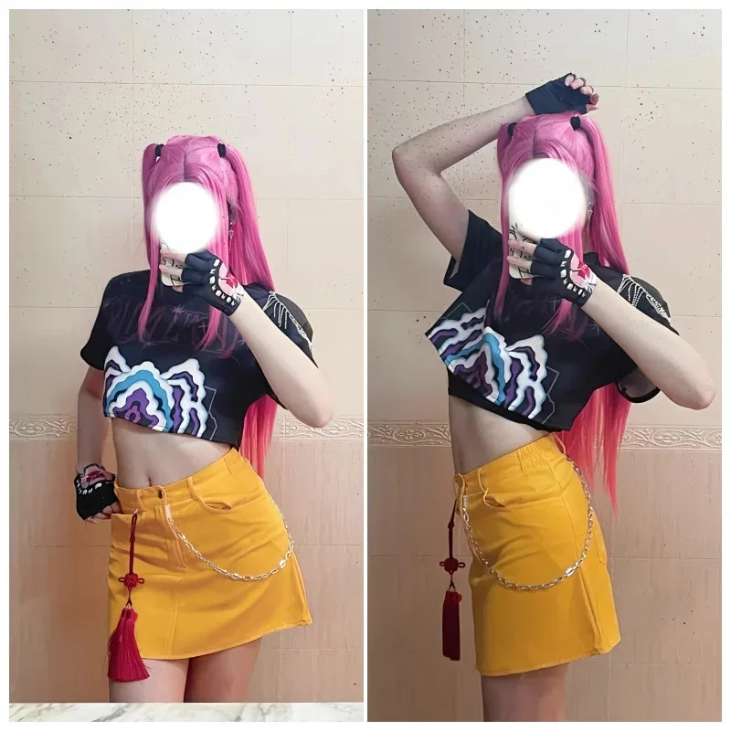 Anime KPop Demon Hunters Mira Cosplay disfraz peluca Huntrix traje fiesta de Halloween para mujeres niñas carnaval