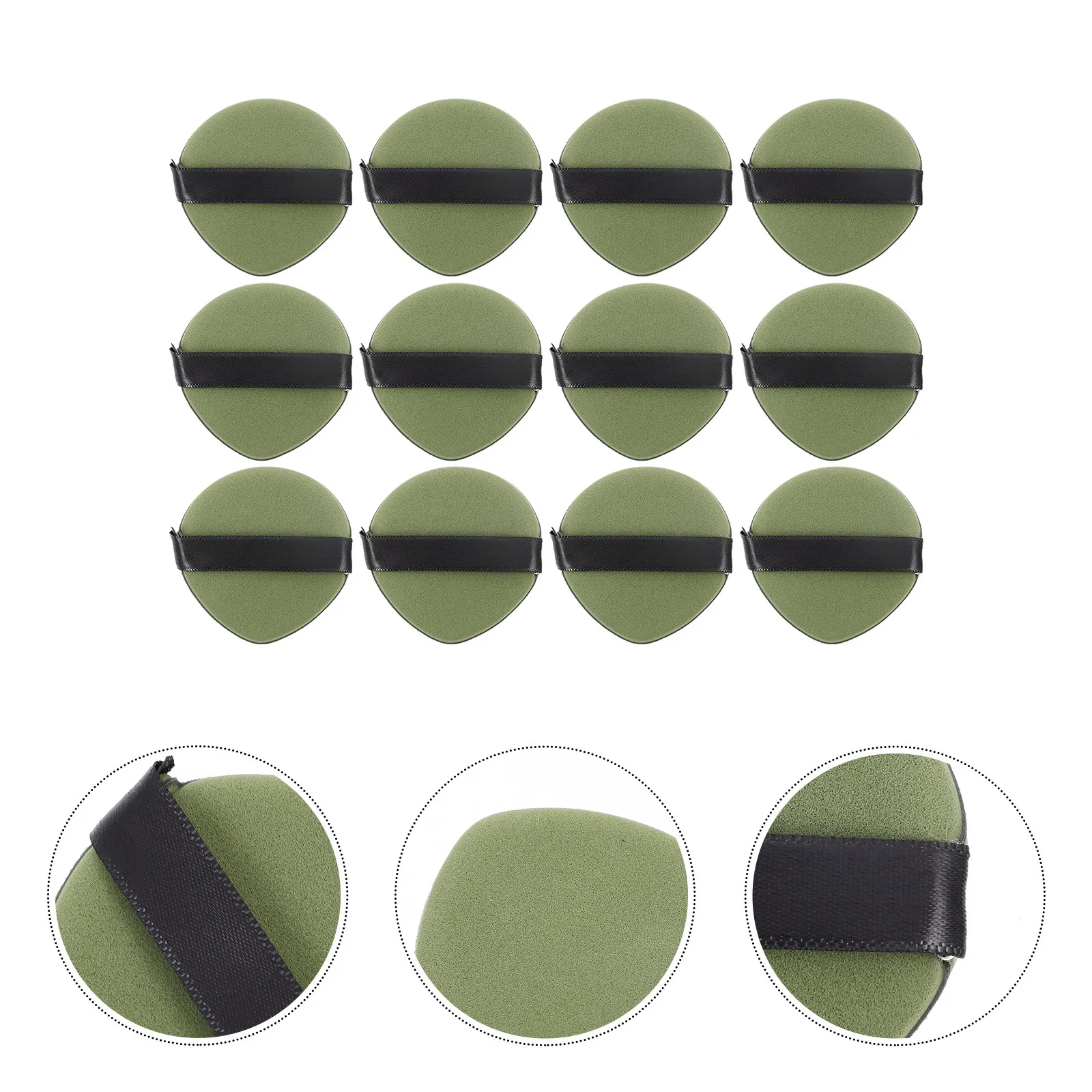 

Набор из 12 спонжей для макияжа: для влажного и сухого нанесения, для тонального крема, пудры, кремов и консилеров, для женщин