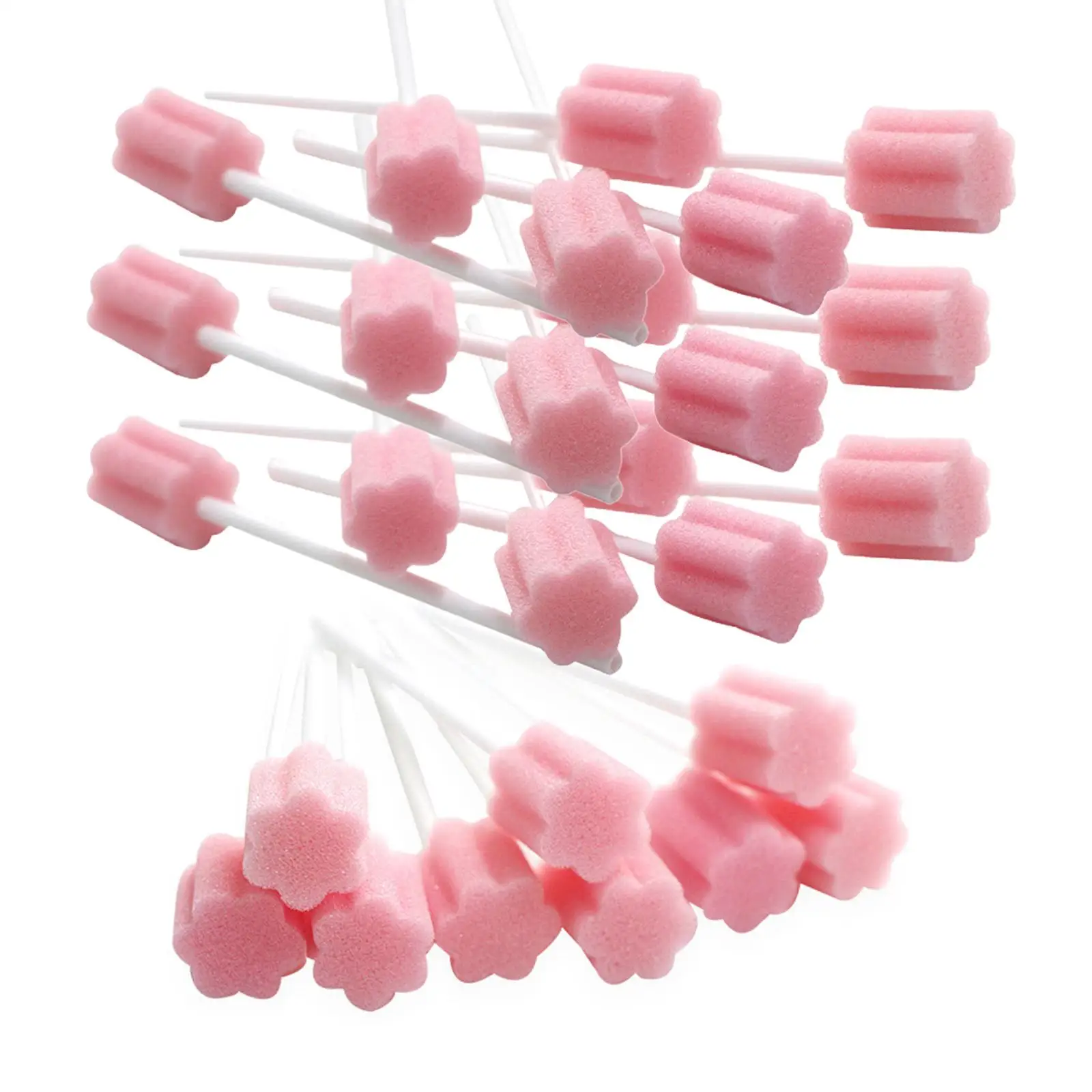 100x Teeth Cleaning Sponge Disposable for Tongues Coating Oral Cleaning