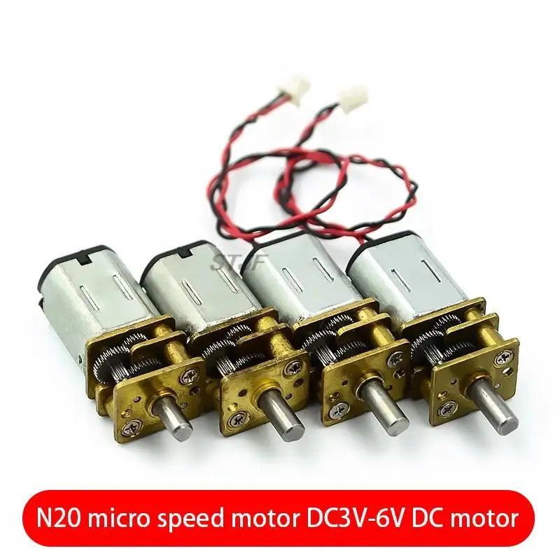 N20 micro reduction motor DC3V-6V DC motor pure steel metal gear reduction