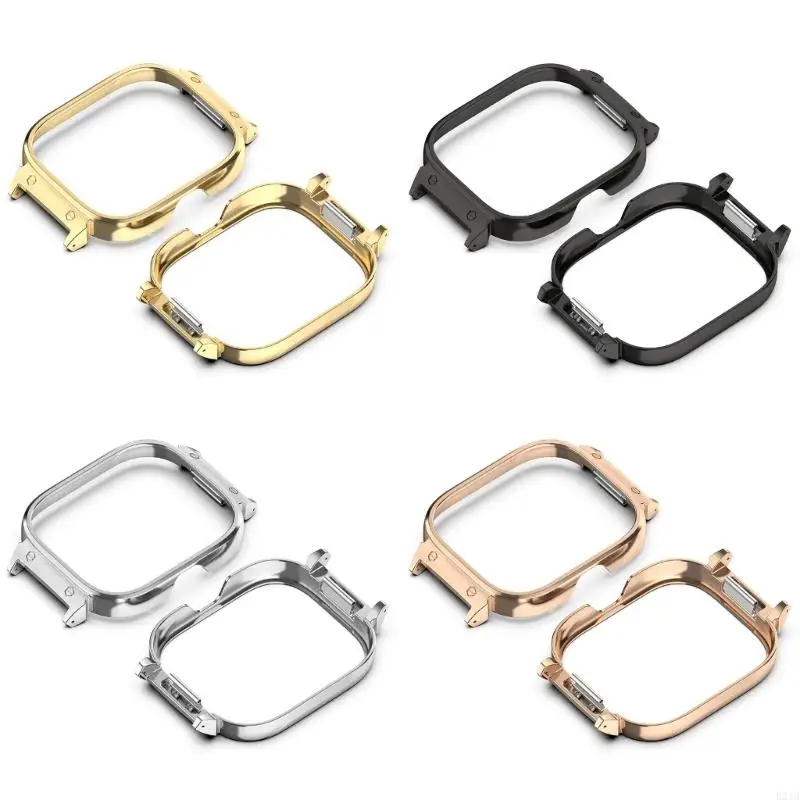For Watch 4 Anti-scratch Metal Bumper Hard Shell Frame Cover Protector Skin Case