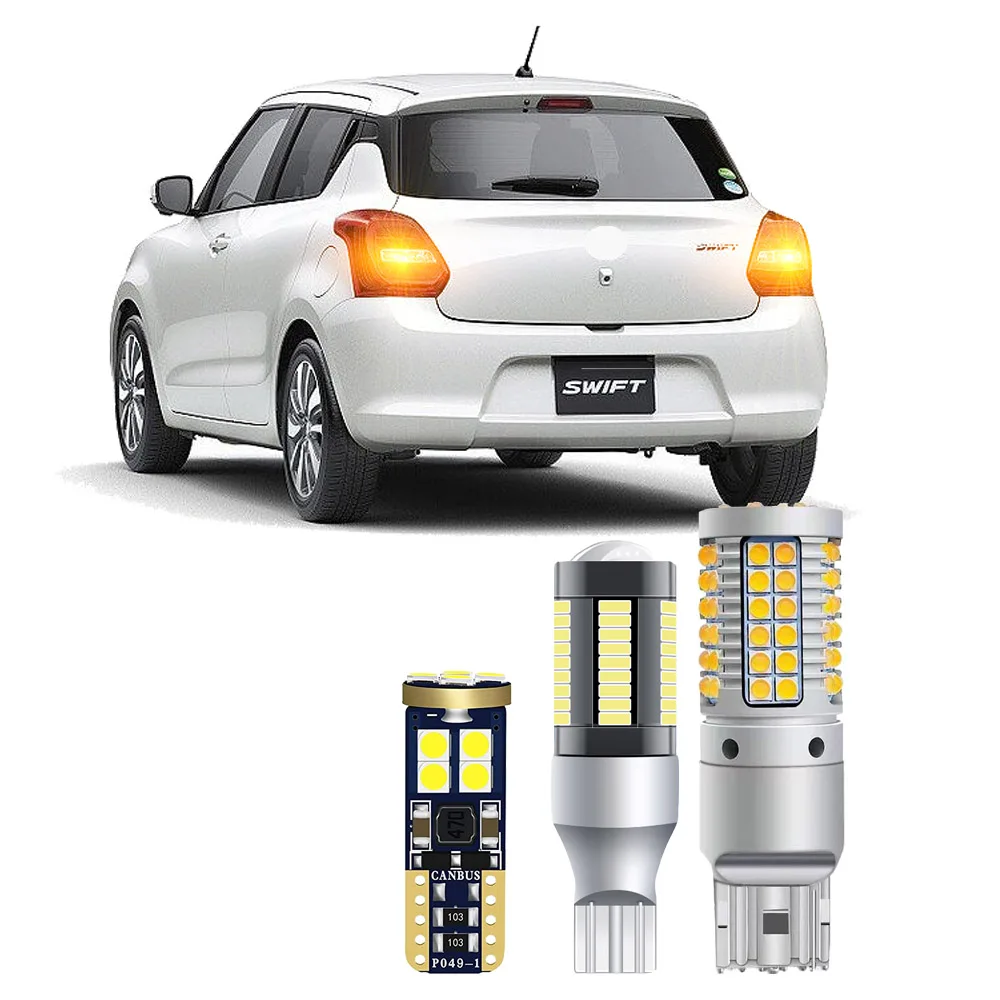 

For Suzuki Swift For Swift Sport 2018-2023 LED Bulbs Rear Turn Signal Backup Reversing License Plate Light Bulbs Canbus