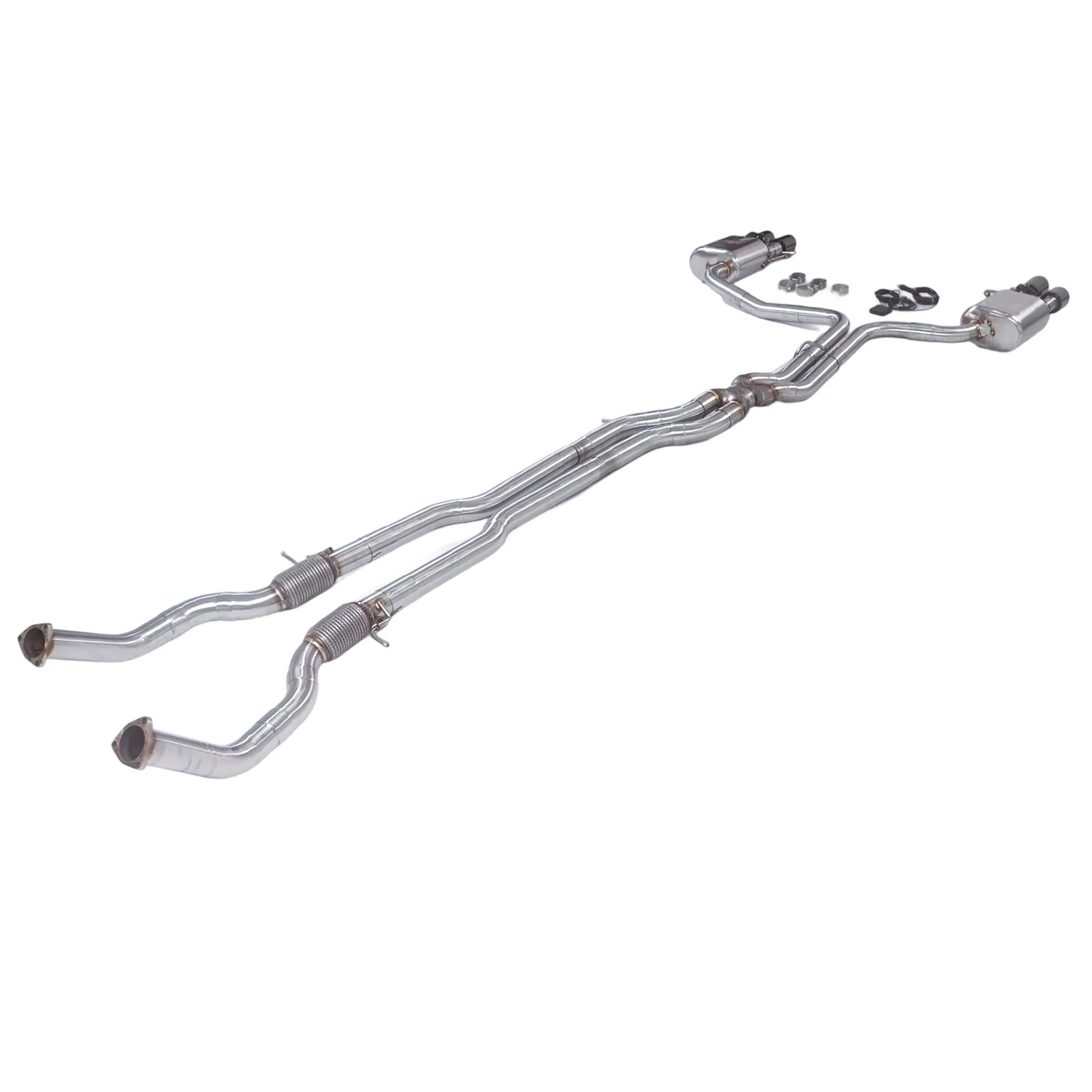 For Suitable  2013 Audi S8 D4 4.0L Front Tube + X Valvetronic 304SUS Drawing High Permance Car Exhaust