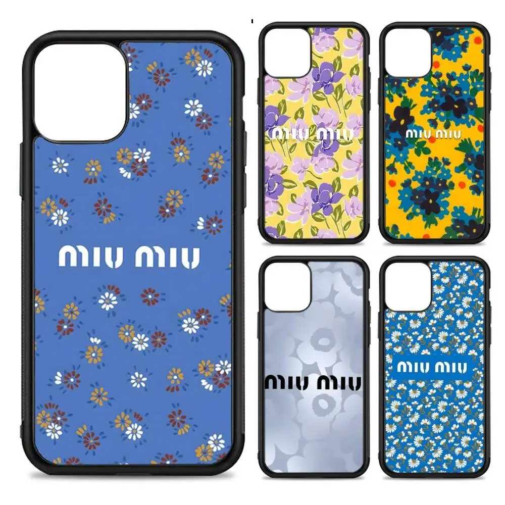 

M-miu M-miu PC+TPU Phone Case For IPhone 11 12 13 14 15 16 17 Plus Pro Max Cover