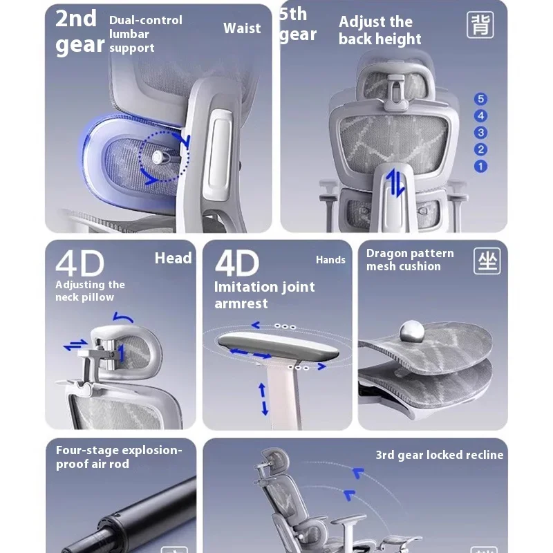 Baby Eating Chair Folding Height Adjustable Chair Office Long Chairs Living Room Comfortable Executive Home Office Furniture