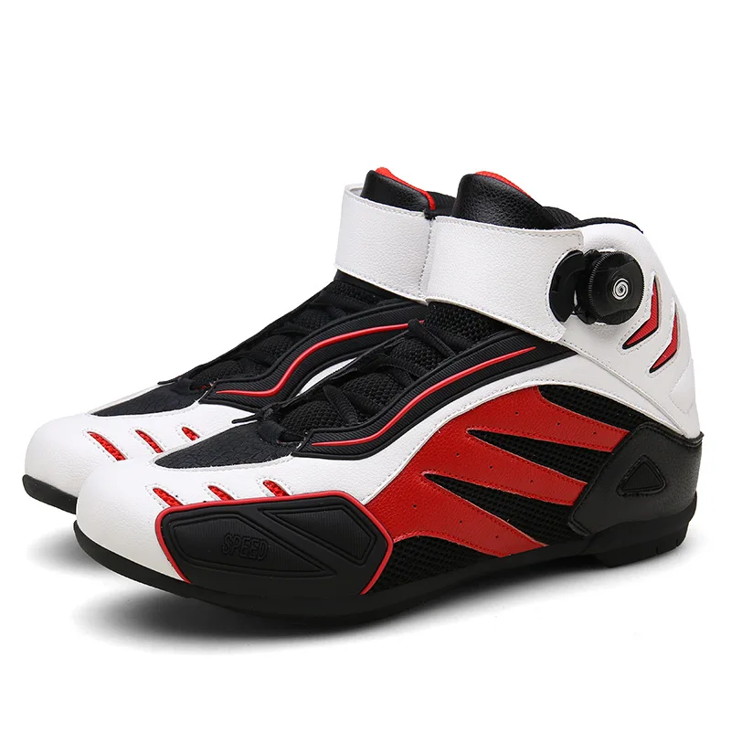 Soubu-zapatos de motociclismo para las cuatro estaciones, botas de moto todoterreno, botas cortas de carreras, equipo de viaje para motocicleta de invierno y verano