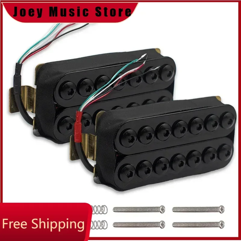 7 String Electric Guitar Humbucker Big Hex Adjustable Screw Dual Coil Pickup Coil Splitting Pickup N8.5K/B14K Output Guitar Part