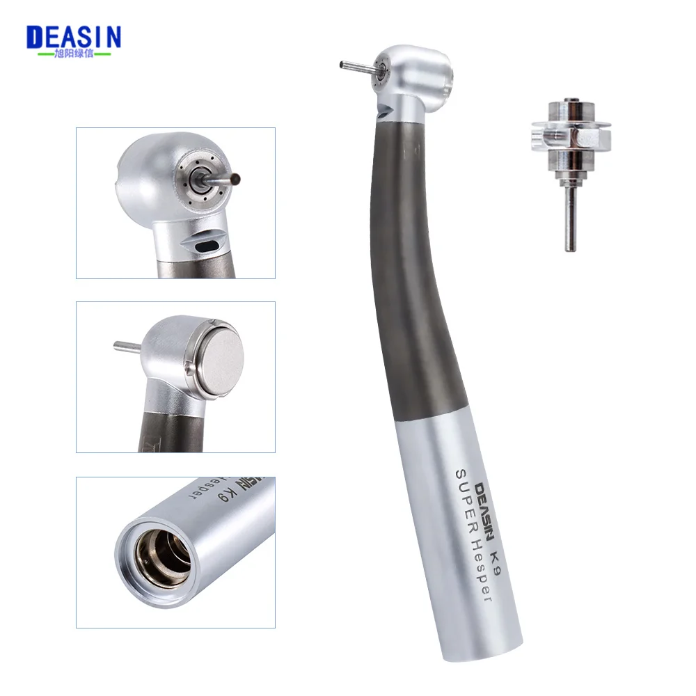 

NEW Titanium Alloy Dental Optical Fiber led Handpiece Torque Head Air Turbine Ceramic Bearing for KaVo Coupler Dentist Tools