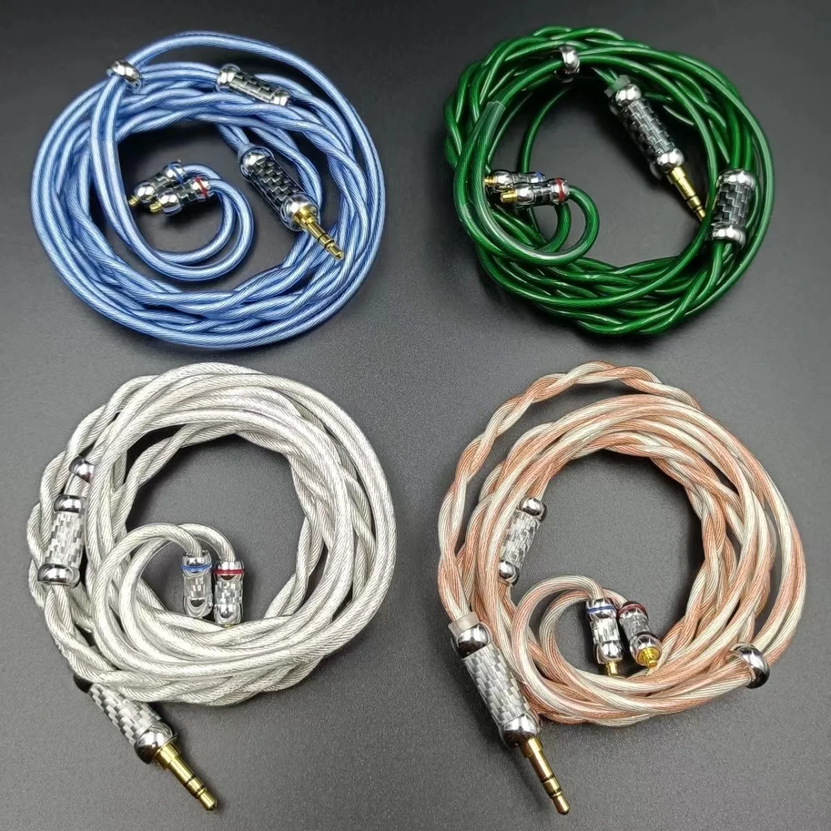 Hifi DIY Headphone Cable 610 wires Earphone Cable A2DC QDC IE80 IE400 IM IPXUE6 Live MMCX 0.78 2Pin 2.5mm 4.4mm 3.5mm Custom