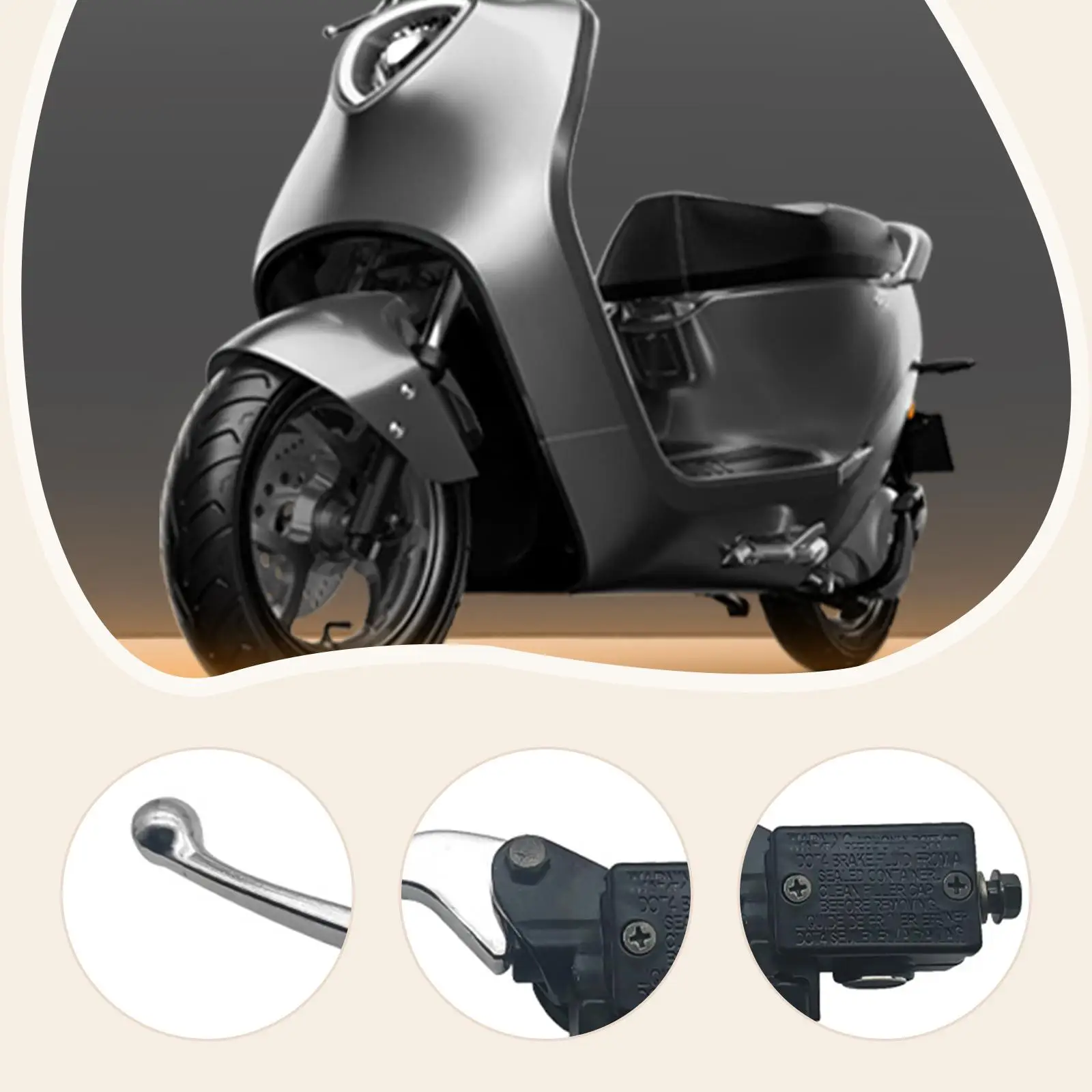 دراجة نارية الفرامل مضخة أسطوانة رئيسية العملي قوي الفرامل رافعة #5