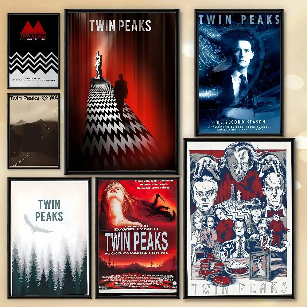 Twin Peaks TV Series Shows Classic Movie Anime   Poster Art With Prints Home bedroom living room decoration gift