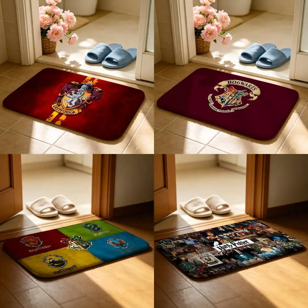 Classic Movie-H-harrys-P-Cute-y-potterS-w Floor Mat Style Soft Bedroom Floor House Laundry Room Mat Anti-skid Household Carpets