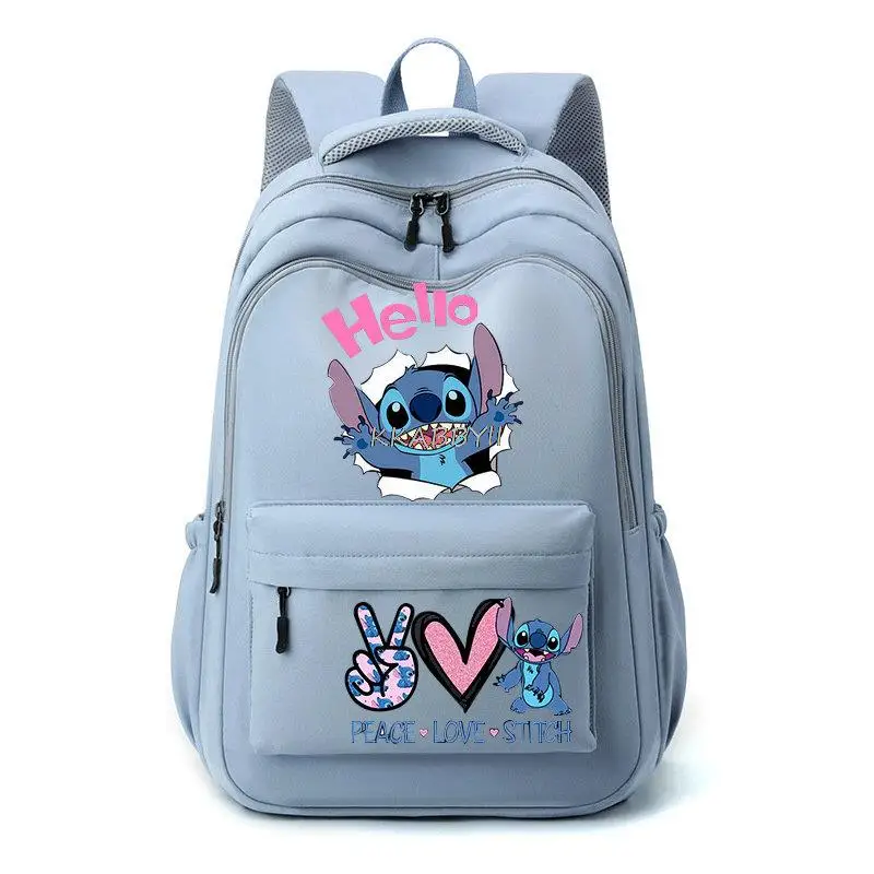 Mochila impermeável de grande capacidade, Lilo e Stitch Mochila Bagpack de viagem, Sacos escolares para adolescentes, estudantes