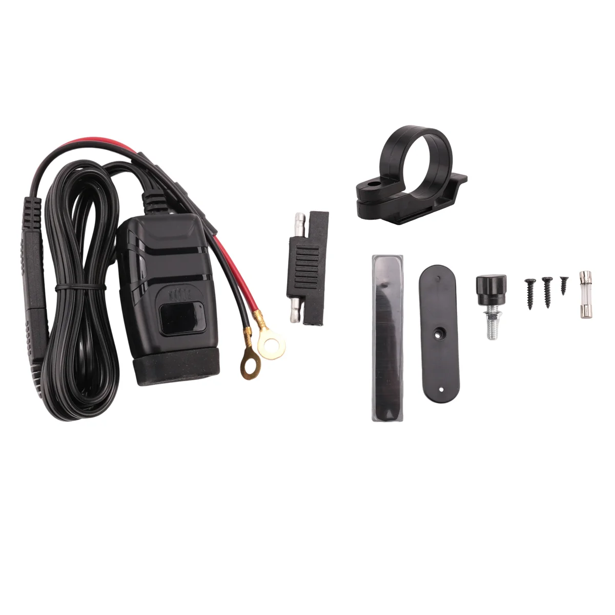 QC3.0 moto USB + caricatore di tipo C caricatore rapido per celle impermeabili presa USB Autocycle con voltmetro rosso