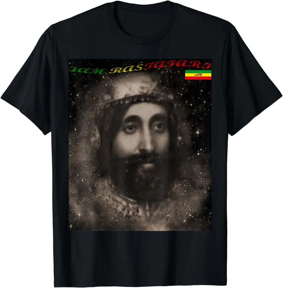 Ethiopia Flag,Jah Rastafari,King Selassie I,Ethiopia T-Shirt High Quality 100%Cotton Short Sleeve