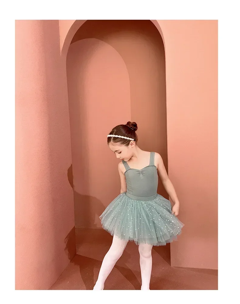 Jupe Tutu brillante, Costumes de ballerine, robe de Ballet pour filles, vêtements d'entraînement de Ballet, justaucorps de gymnastique, vêtements de danse, été
