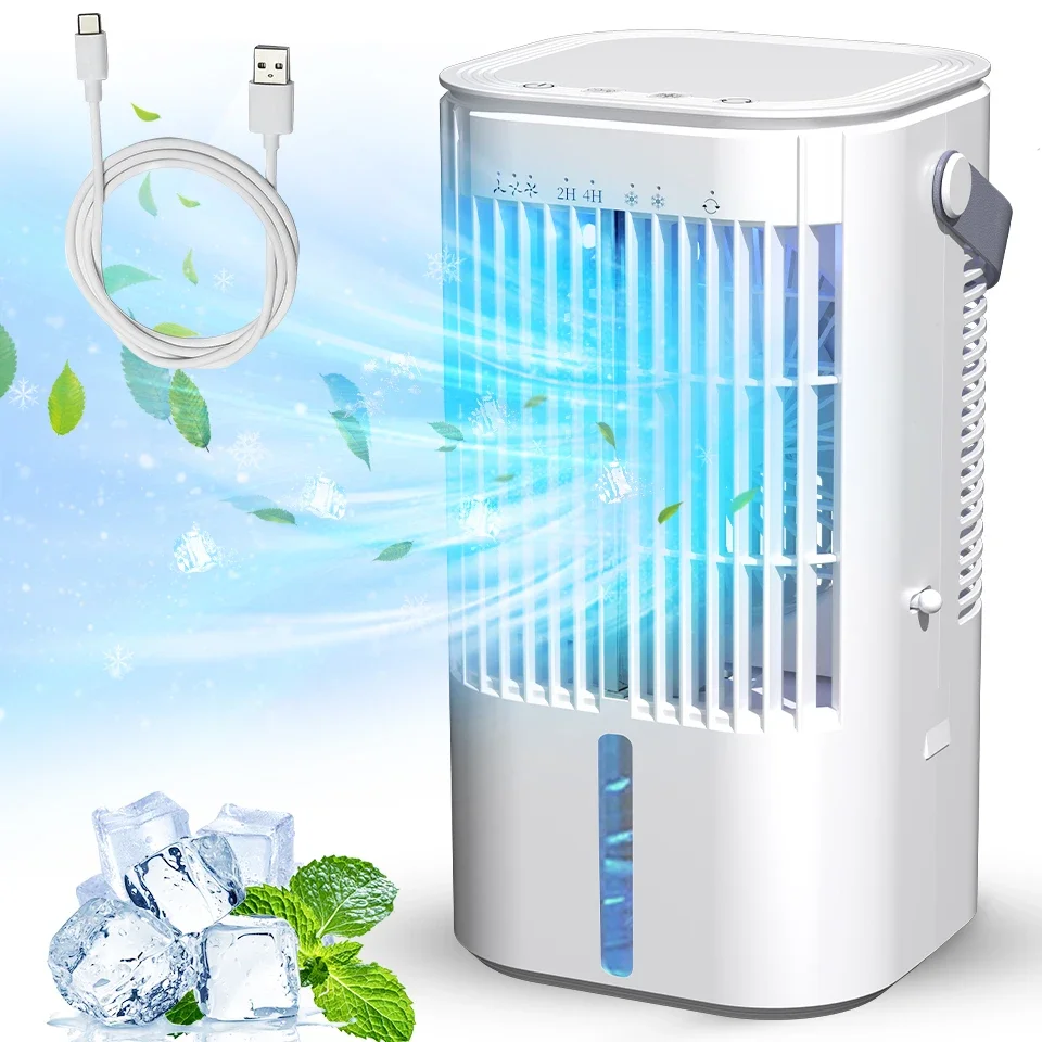 

Portable Fan Air Conditioner Mini Aire Acondicionado Portatil Rechargeable Fan Water Evaporative Air Cooler