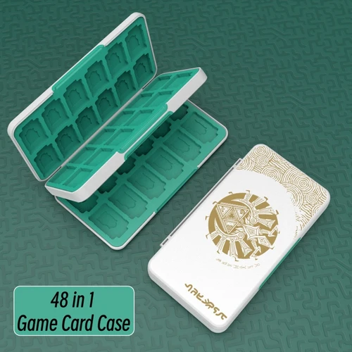 Funda de tarjeta de juego genial para NS Switch Lite, caja protectora de almacenamiento con ranuras 48 en 1 para Switch OLED, accesorios para cartuchos de juego