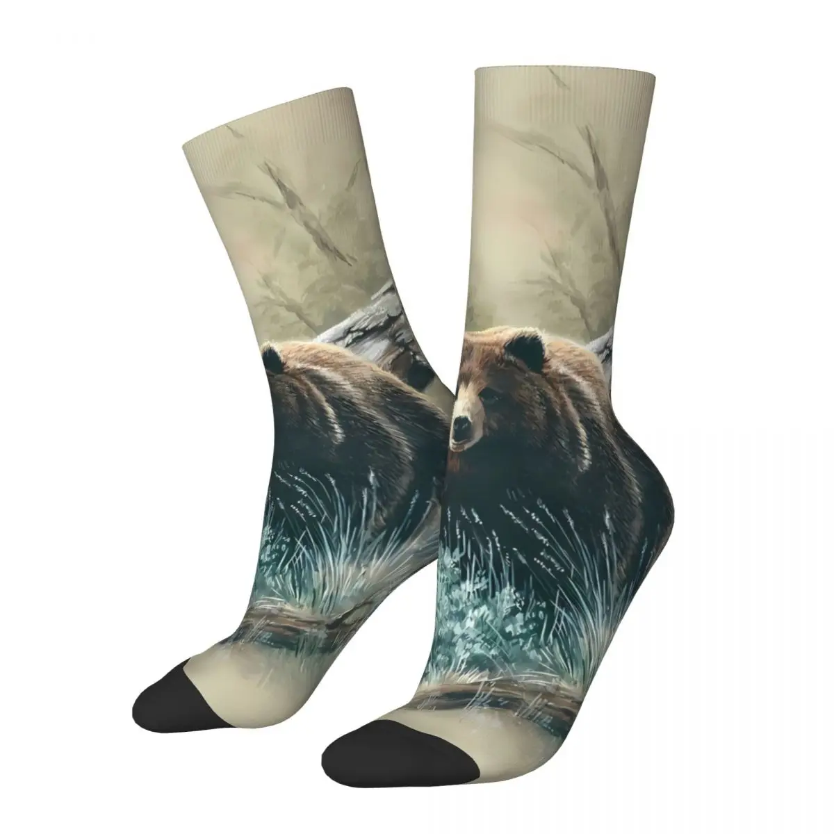 Raccoon Sock Printed Man Polyester