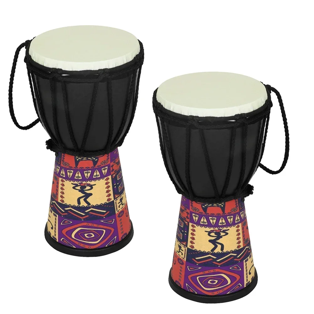 IRIN African Drum 4 Inch for Kid Portable ABS African Drum Chamber Professional Djembe Hand Drum Percussion Musical Instrument