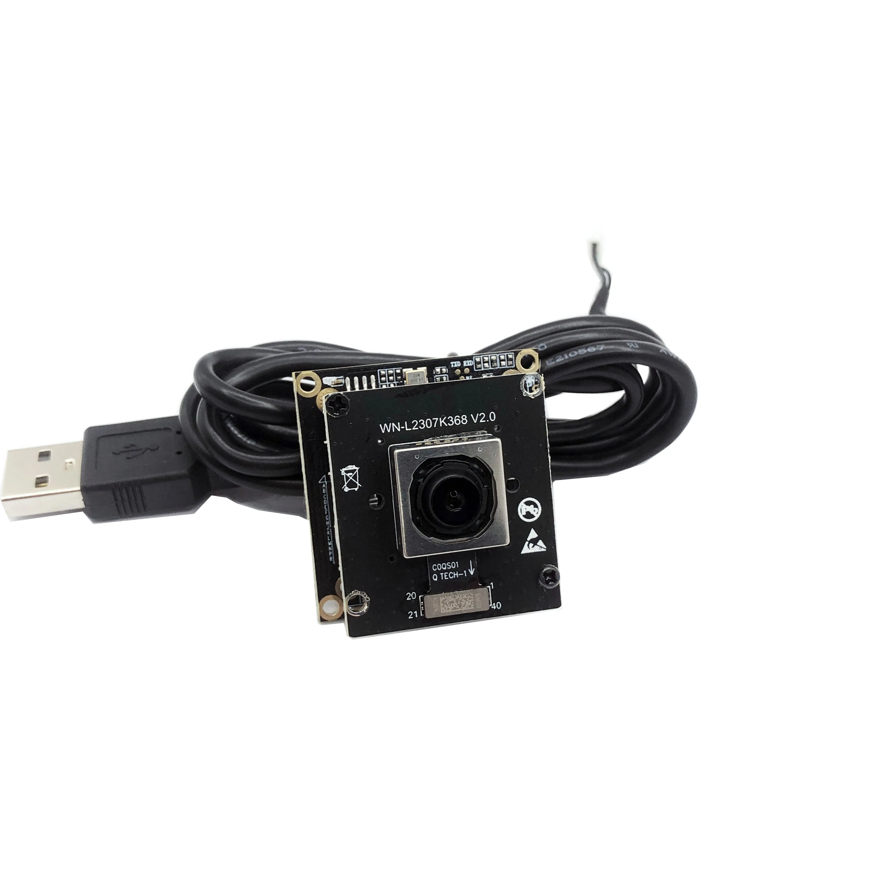 Módulo de câmera usb imx766 50mp hd de 1/1.56 polegadas pdaf af de alta velocidade para conferência, streaming ao vivo compatível com uvc, plug and play