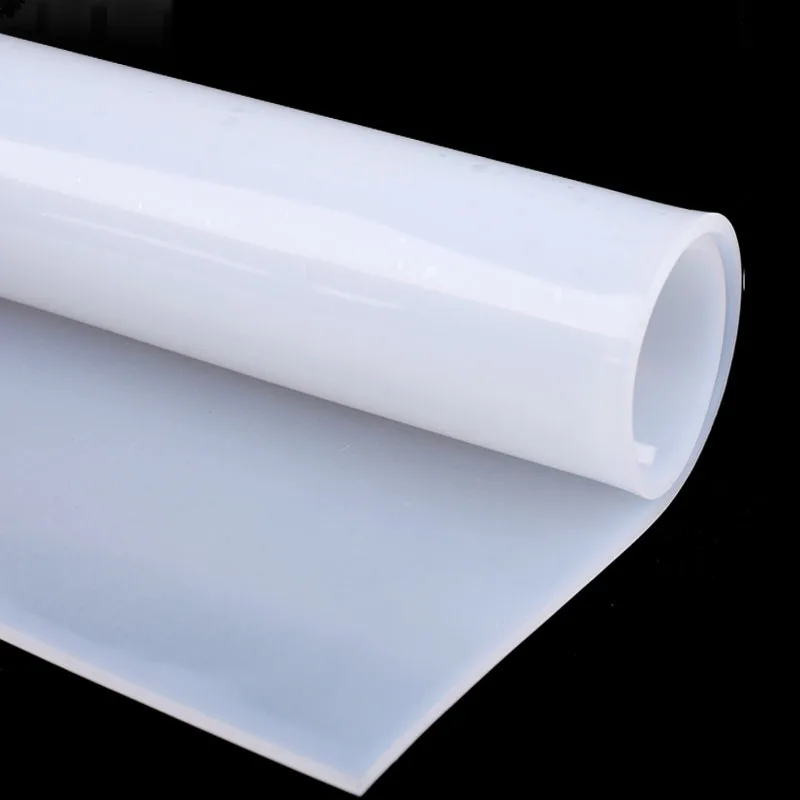 Translucent Silicone Rubber Sheet 100x100 200x200 500x500 500x1000 High Temperature Resistant Silicone Mat Home Industry Supply