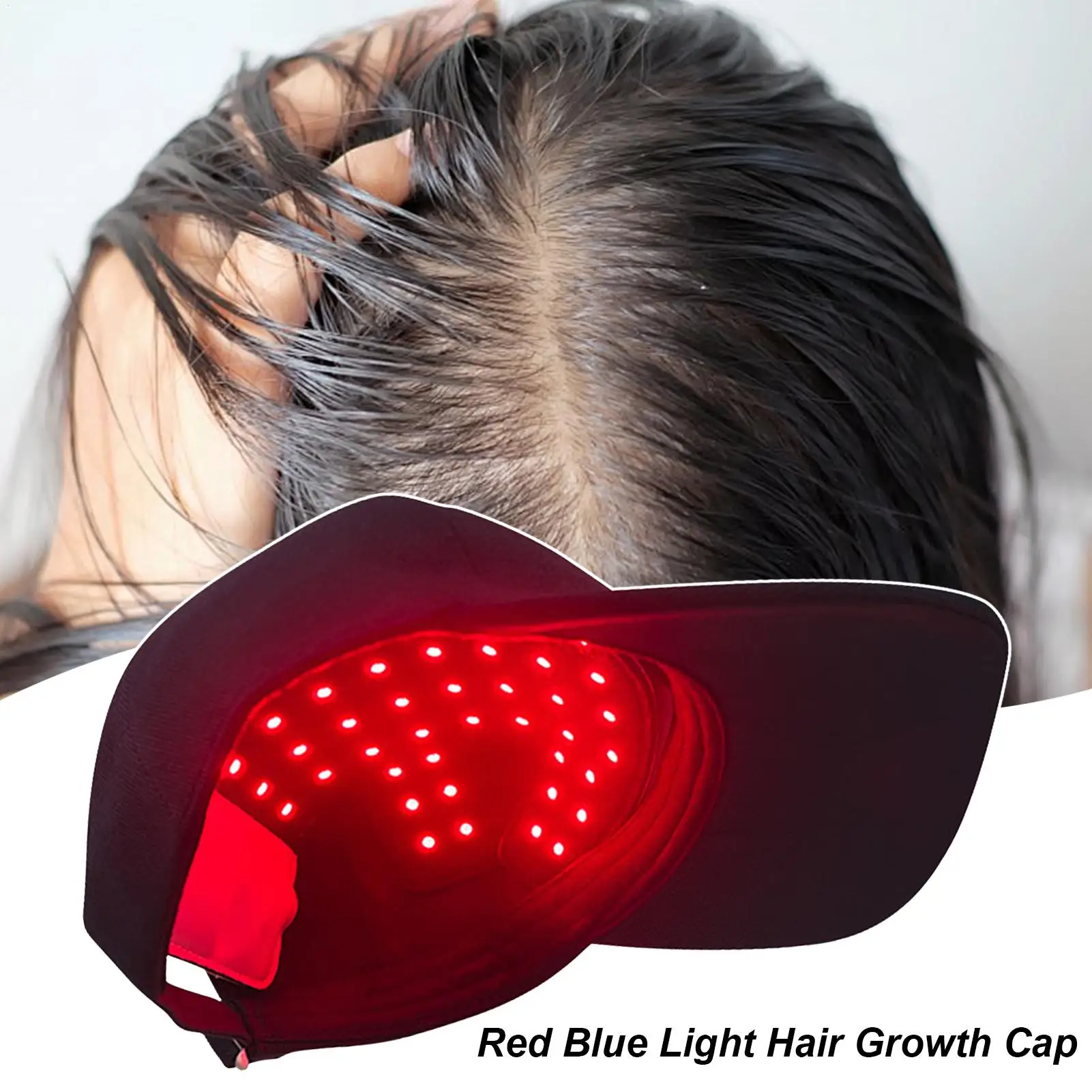 

LED Wireless Rechargeable Device Red Light Hair Cap Red Light Cap For Hair Regrowth For Women Men Daily Level Outdoor Indoor