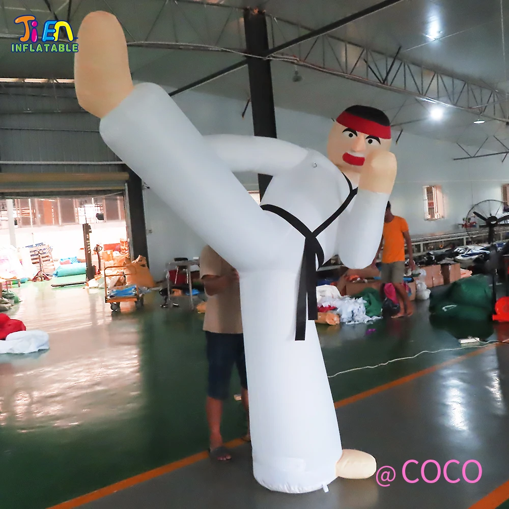 

fast air ship to door,giant inflatable taekwondo cartoon,gym outdoor advertisement cartoon inflatable