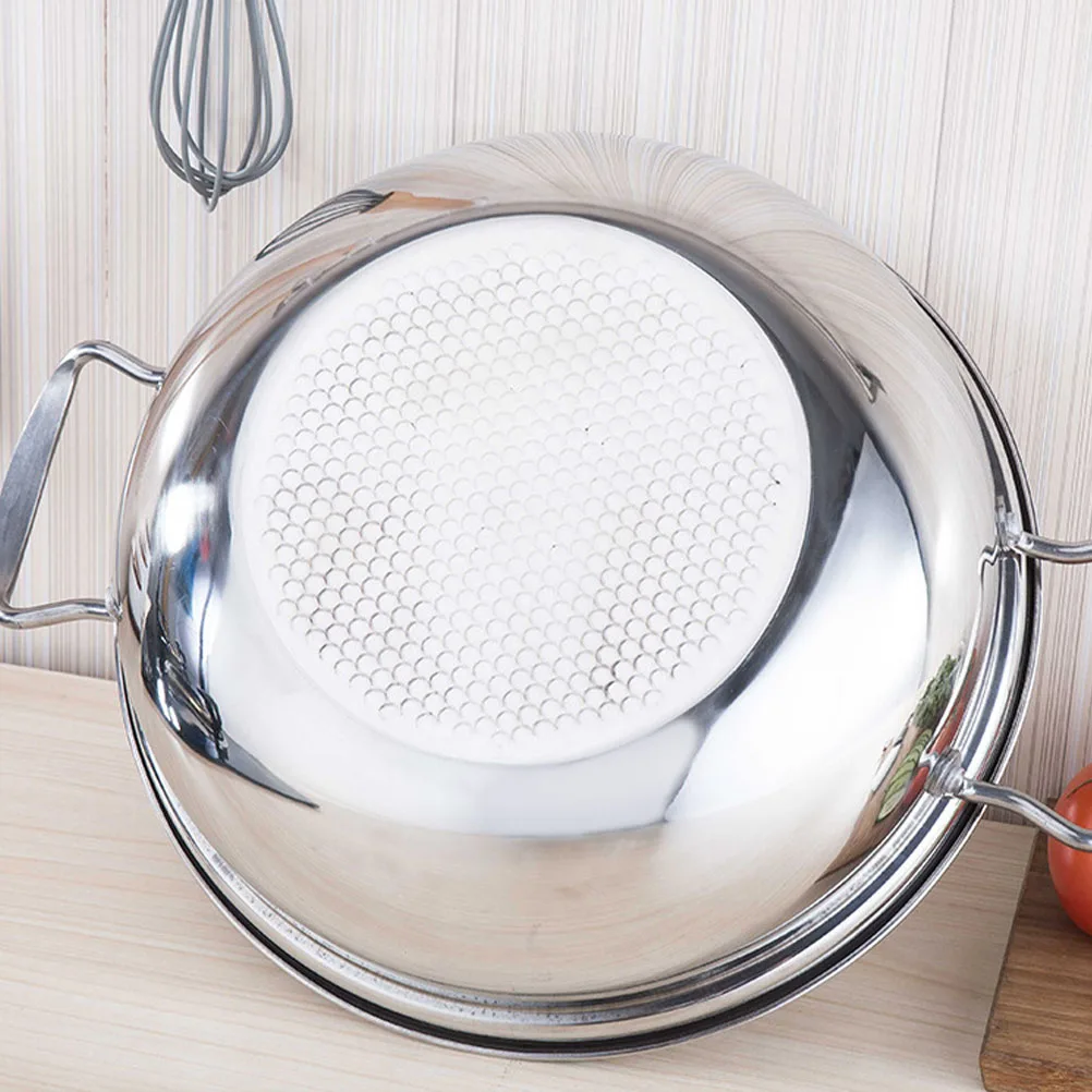 

1pc Stainless Steel Hot Large Capacity Pot Induction Cooker Flat Bottom Stew Pot With Glass Cover Household