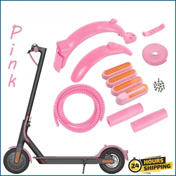 Rear Mudguard Wheel Hub Cover for Xiaomi M365 Pro Pro2 1S Electric Scooter Sticker Reflective Rubber Handlebar Grip Front Fender