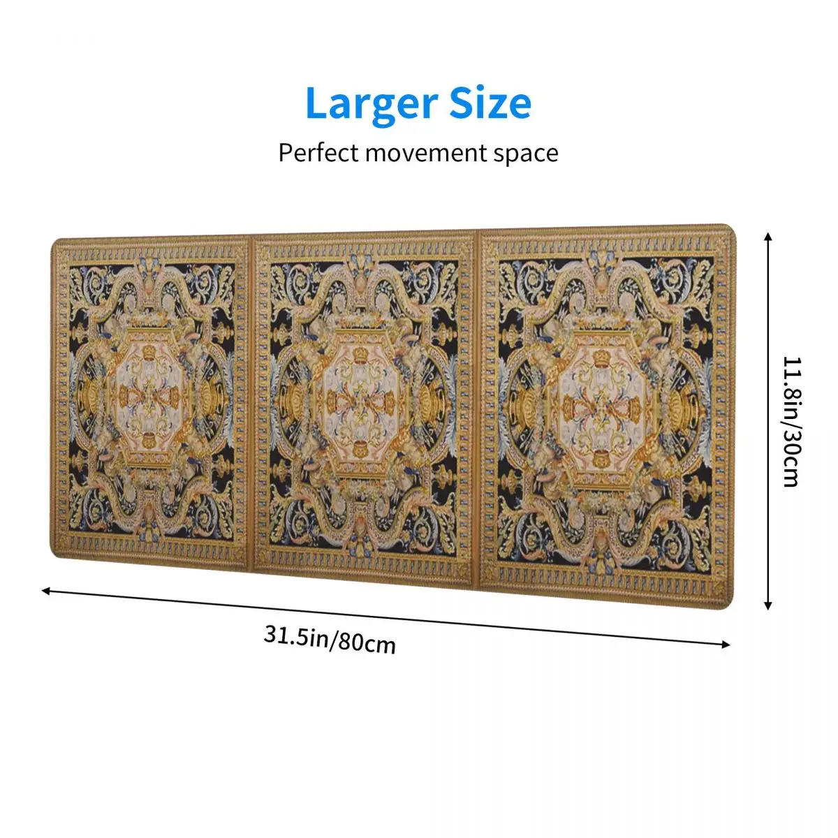 Large Mouse Pad Baroque Madness Gamer PC Laptop Mats Keyboard Carpet Computer Gaming Office Accessories Desk Mat