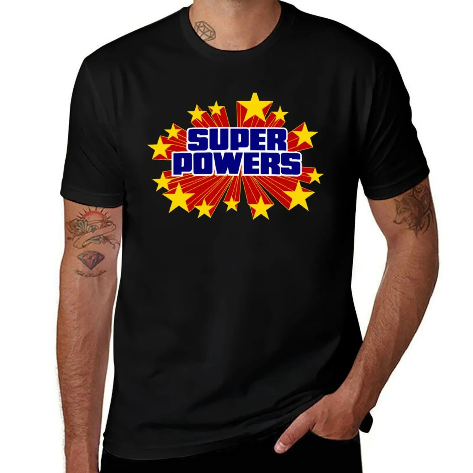 

Super Powers T-Shirt custom t-shirts blue lock Man t-shirt mens graphic t-shirts pack