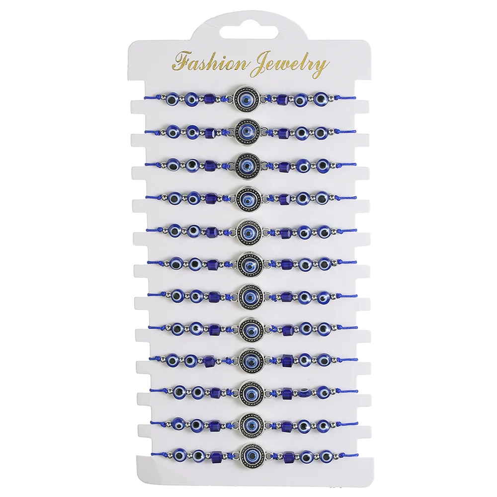 12PCS Blue Round Ey… - image