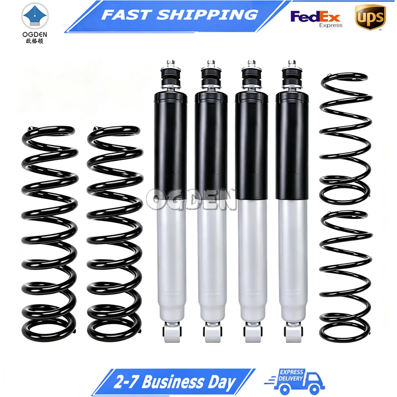 

OGDEN Lift Spring & Shock Absorber Kit for Toyota LC80 Land Cruiser 4500 Off-road Modification 48511-69385 48531-60240