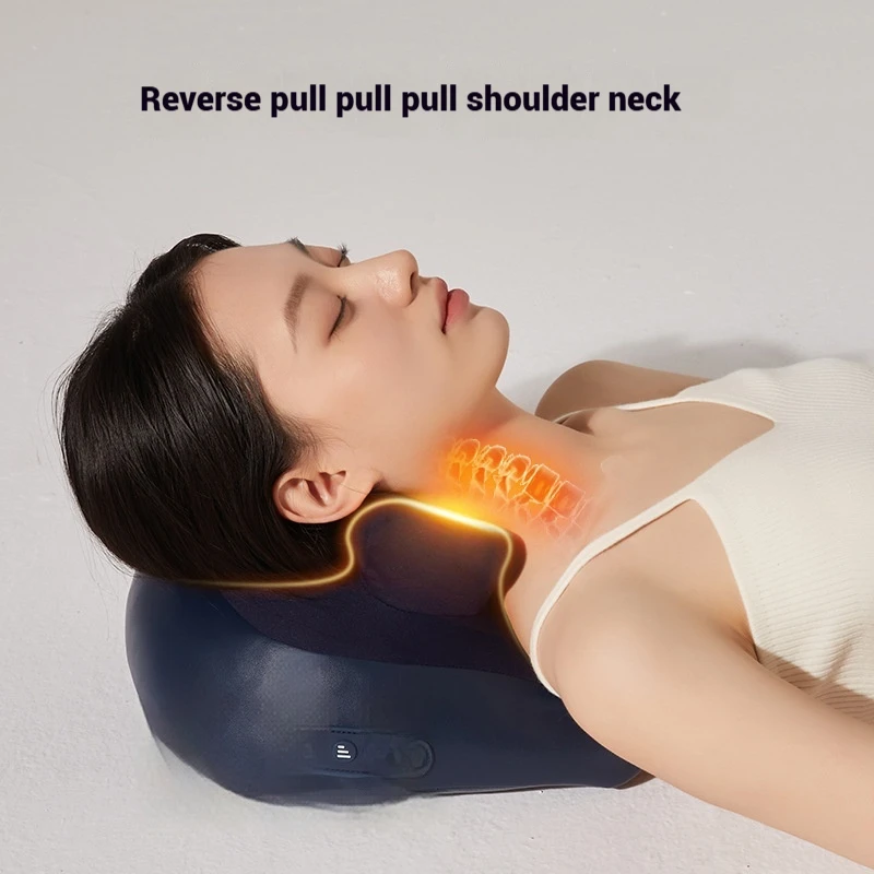 Cervical vertebra trapezius muscle massager shoulder hot compress neck charge shoulder neck trapezius muscle massage pillow