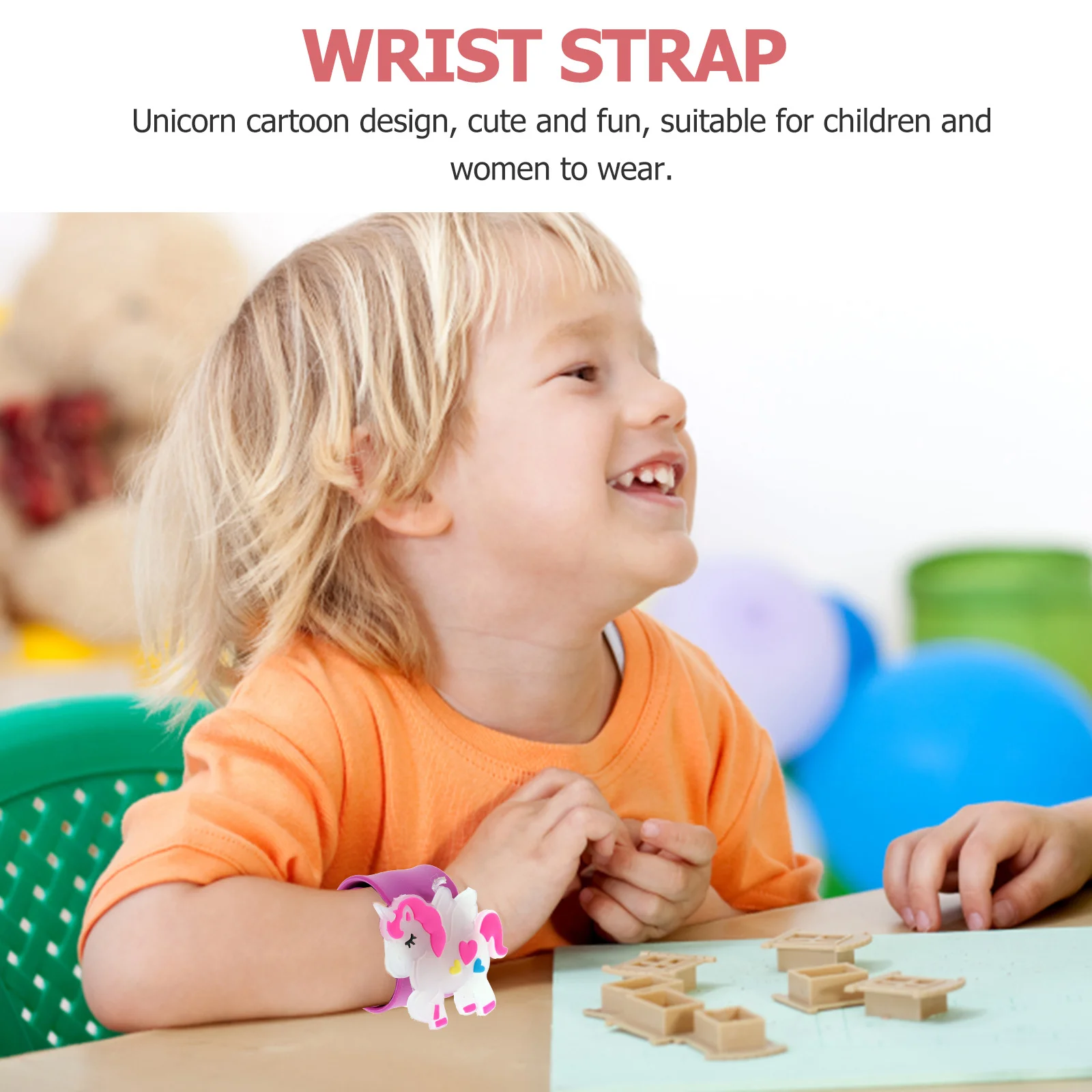 

6 Pcs Luminous Silicone Patter Ring Elastic Slap Bracelet Toy Adorable Silica Gel Kids