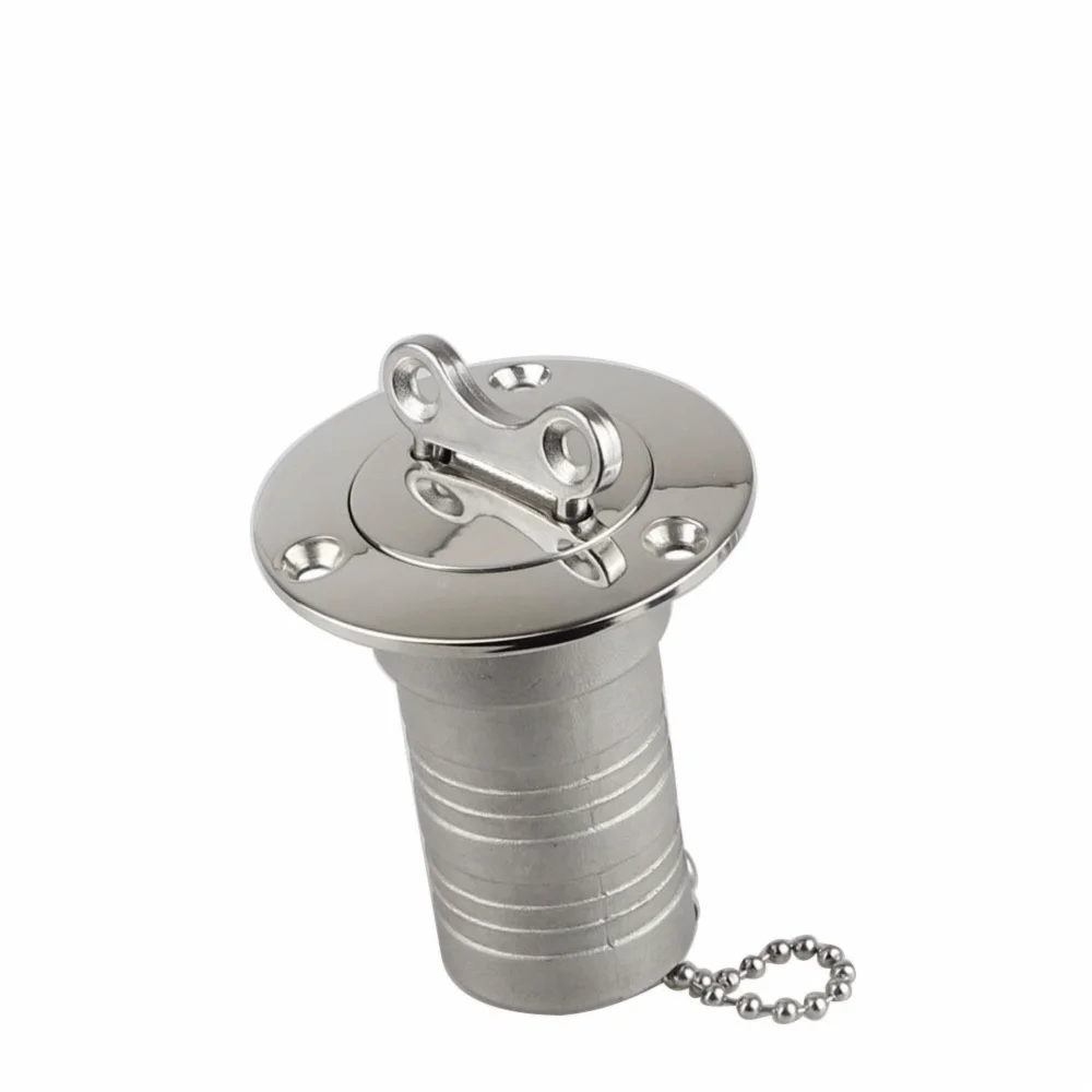 2PCS 316 Stainless Steel Deck Fill Plate Key Tool Water Fuel Container Gas Waste Cover Marine Fuel Key Tool Water Tank Key