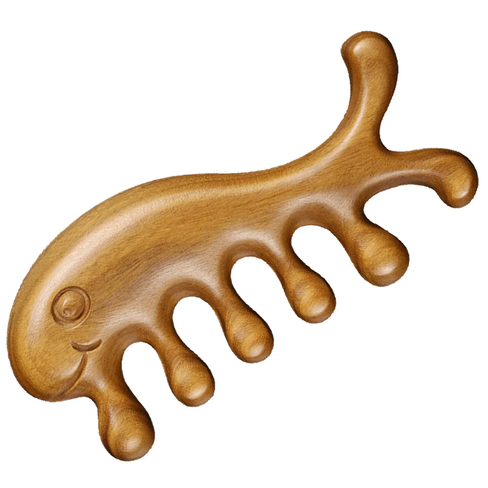 

Tooth Wooden For Curly Hair Detangling Smooth Scalp Massage Portable Wood Comb Comb Wide Tooth For Women Men