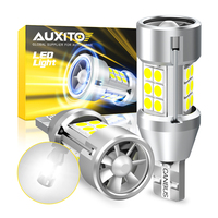 AUXITO 2Pcs T15 W16W LED Backup Reverse Light Canbus No Error Bulbs 2000LM 921 912 Bulb Car Reversing Lamp with Fan 3030 SMD 16W