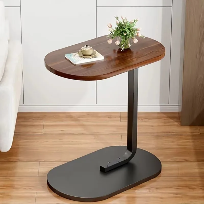 C-shaped Side Table Modern and Simple Rotatable Small Coffee Table Suitable for Living Room Sofa Side Bedroom Bedside