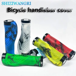 Rubber Bike Handlebar Grip Anti-Skid Ergonomic Mountain MTB Cycling Parts Bicycle Grips Black Gold Red Blue