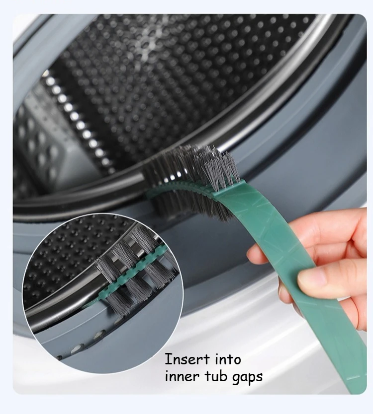Extended Handle Washer Gap Brush, Removes Inner Dirt for Front & Top Load Washers