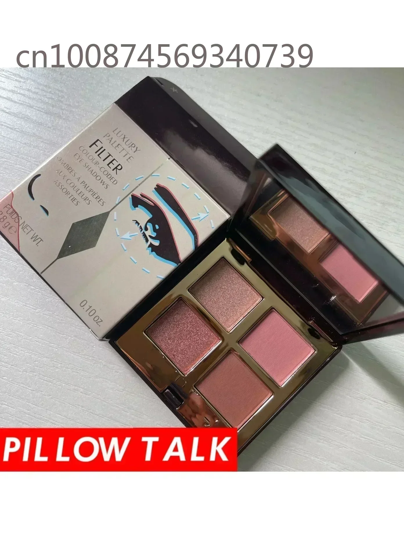 BUENO 4 colores PILLOW TALK EYESHADOW Maquillaje Sombra de ojos 2.8g Herramienta de maquillaje