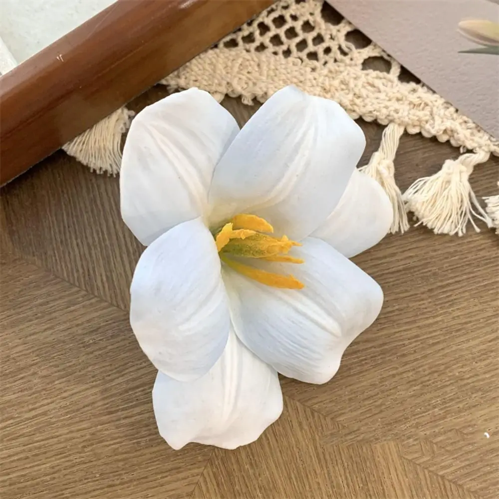 

Тканевая заколка для волос с имитацией цветка, богемный стиль, корейский стиль, заколка для волос с цветком тюльпана, головной убор для отдыха на море