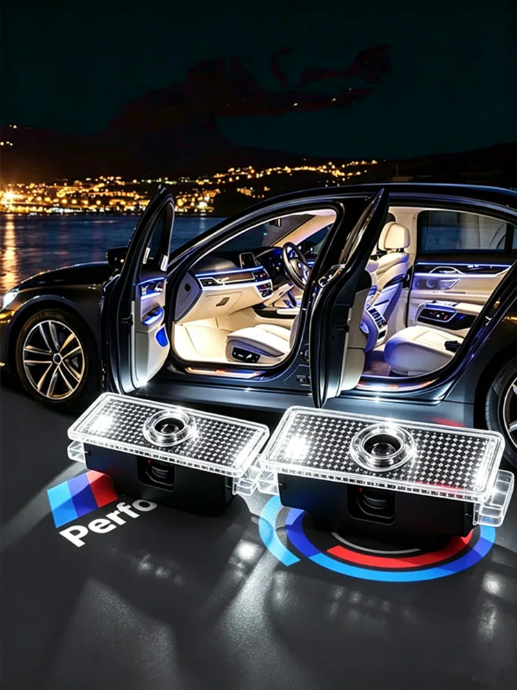 LED-owe lampki powitalne do drzwi samochodu z efektem cienia ducha dla BMW E46 F20 F21 F52 E46 E90 E91 E92 E93 F30 F31 F34 F35 F80 F32 F33 E60 Akcesoria