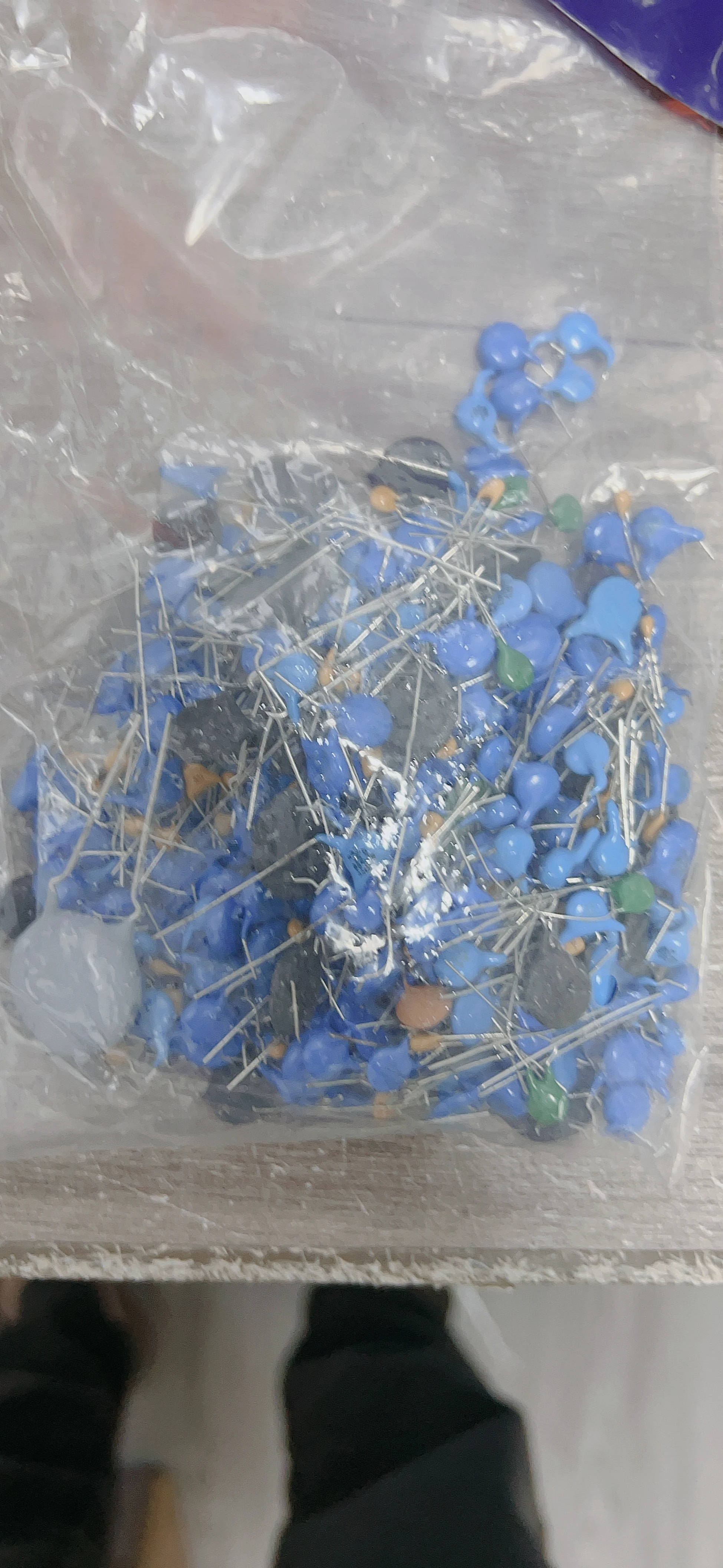 100g mixed capacitor high voltage capacitor porcelain dielectric mixed electronic component package