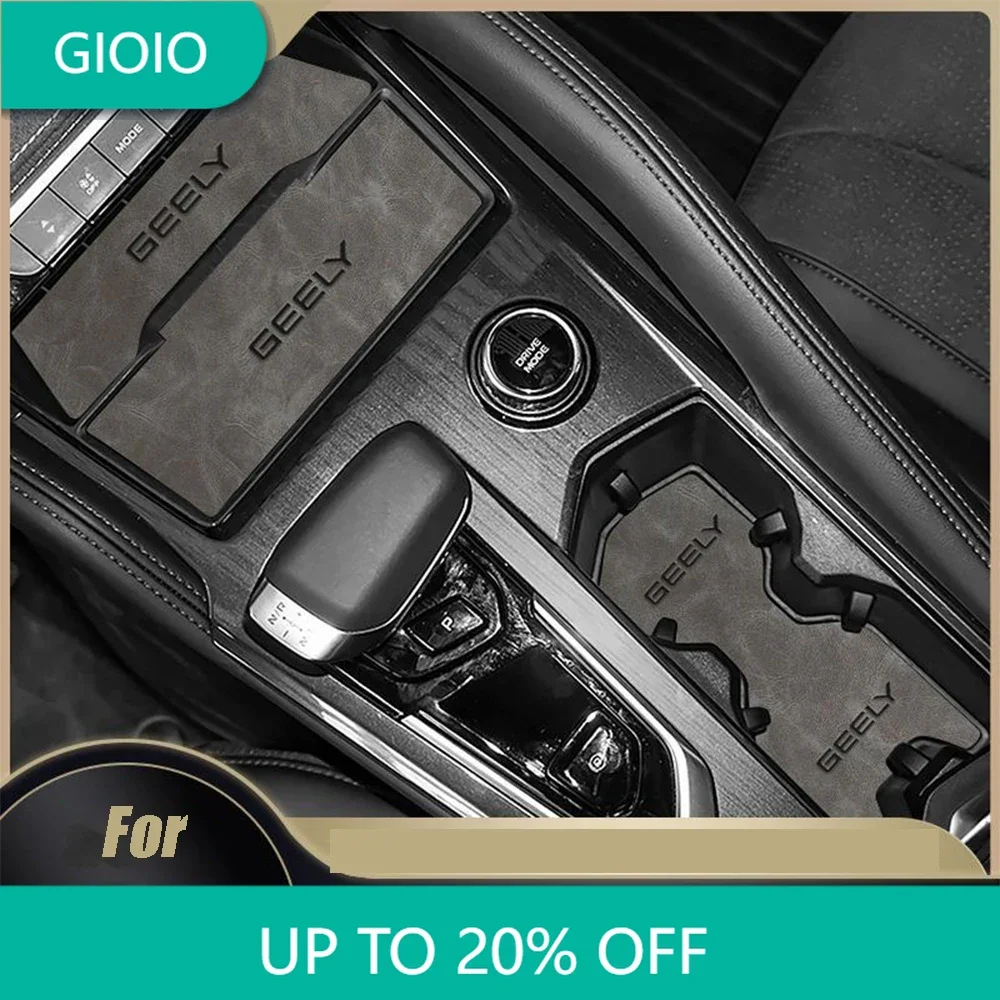 

For Geely Monjaro KX11 Xingyue L 2021 2022 2023 Car Interior Door Groove Mats Gate Slot Pad Non-slip Cup Mat Accessories Cover