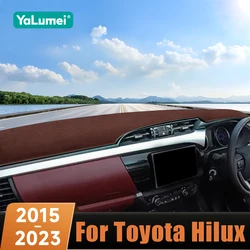 Car Accessories For Toyota Hilux 2015 2016 2017 2018 2019 2020 2021 2022 2023 Dashboard Cover Avoid Light Pad Anti-UV Carpets